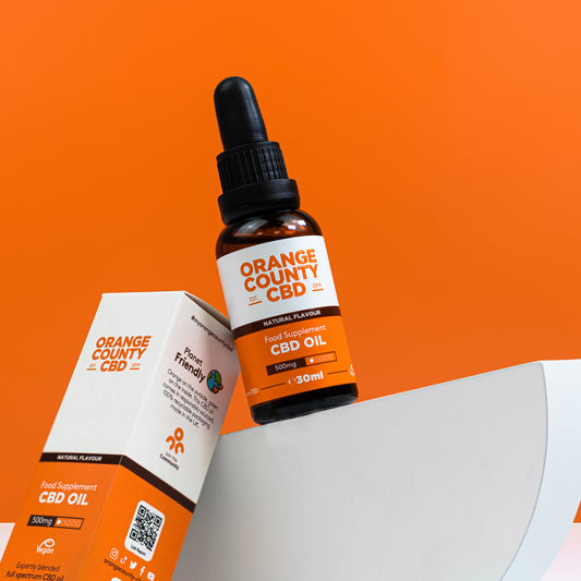 Orange County Full Spectrum CBD oil Natural Flavour 500mg, 1000mg, 1500mg & 3000mg