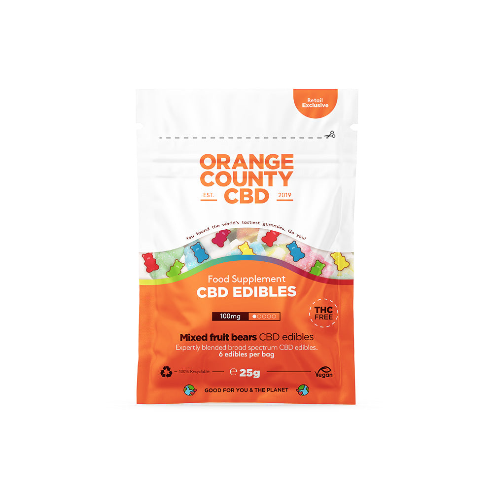 Orange County CBD Gummy Bears Small Grab Bag 100mg